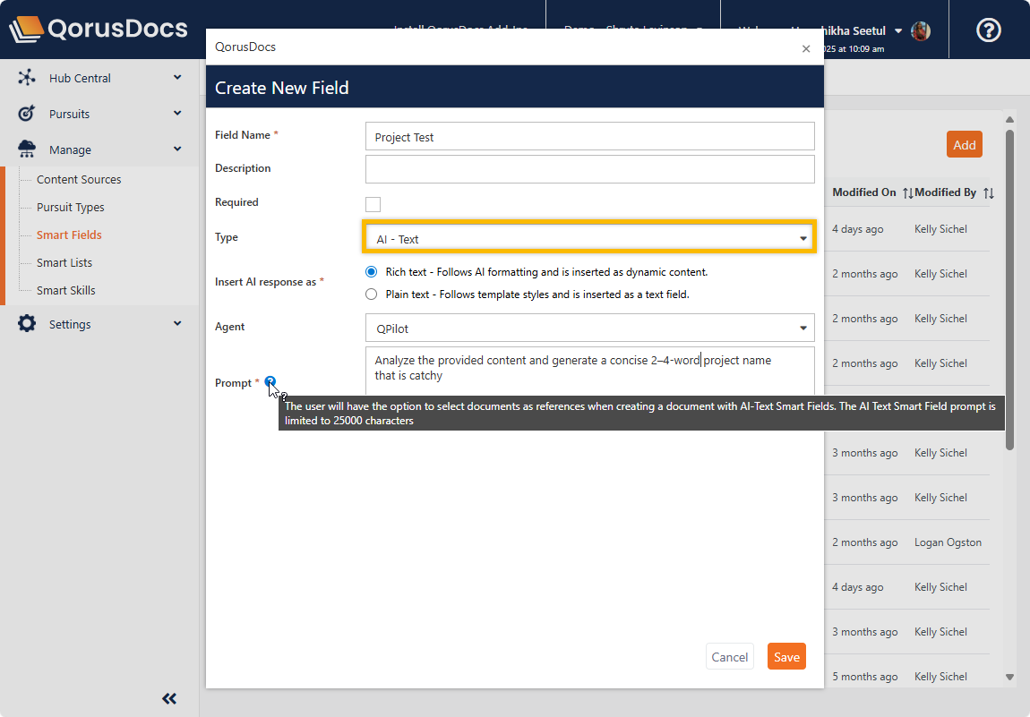 Smart Field Types – Help Center