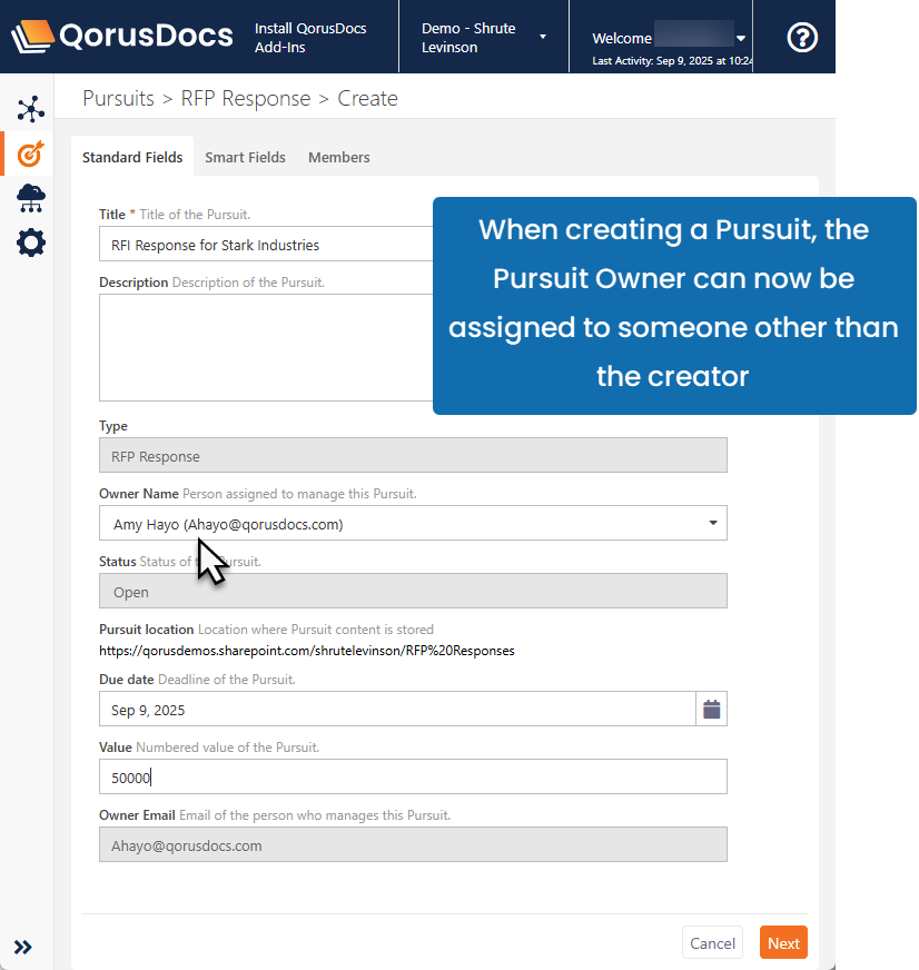 Create Pursuit on behalf of another user settings.png