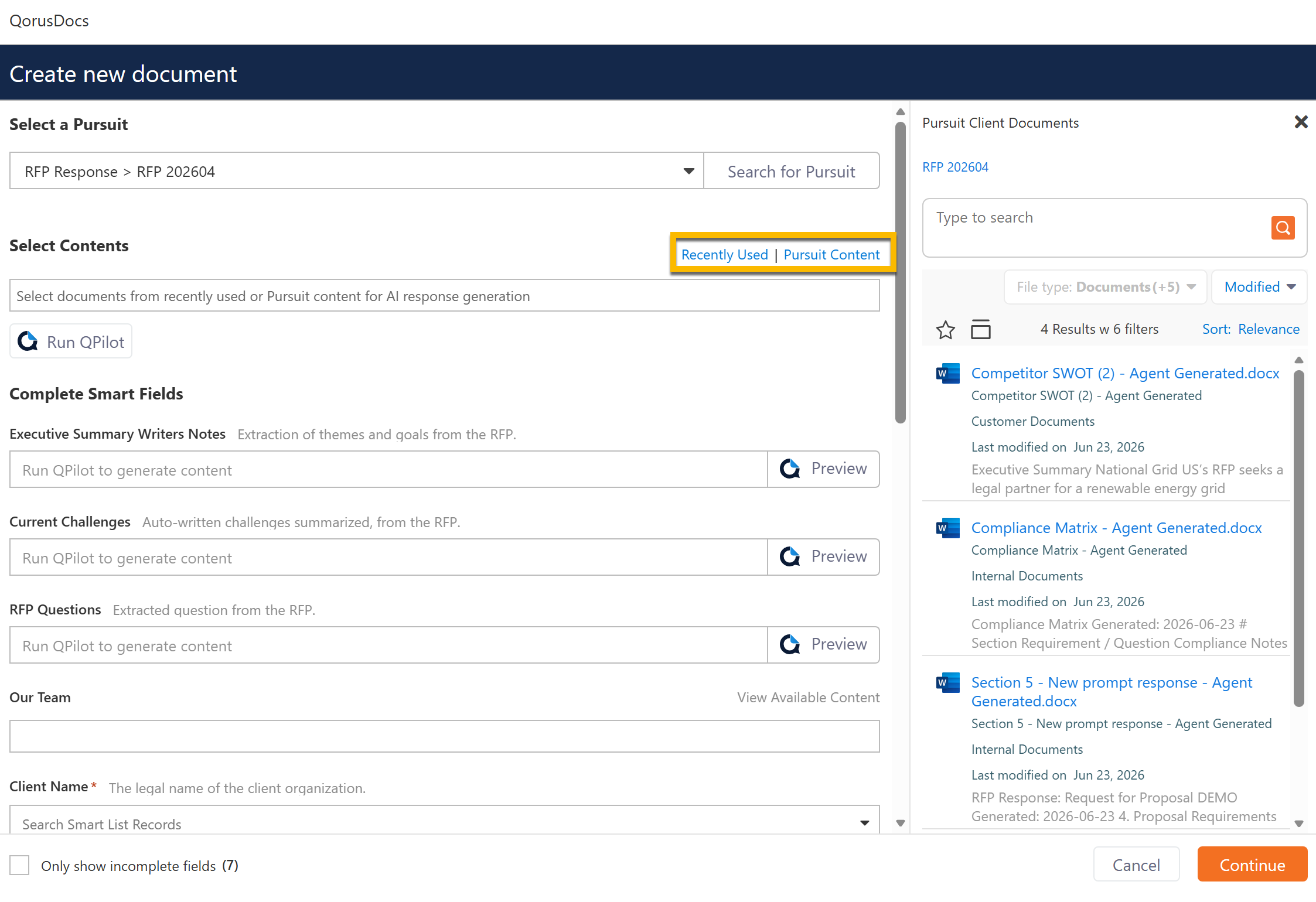 Recently Used Pursuit Content for AI Smart Fields.png