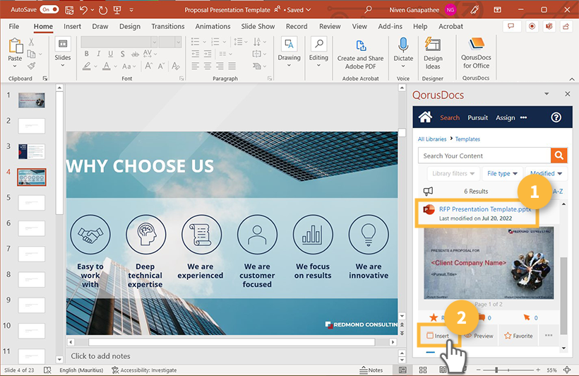 How To Insert Powerpoint Slides Into Another Powerpoint Template