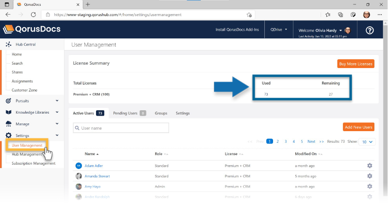 Add users to your QorusDocs – Help Center